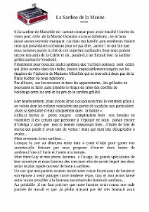 LA SARDINE DE LA MARINE